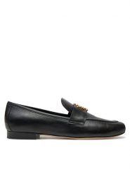 Tory Burch Lordsy Eleanor 158204 Czarny. Czarne półbuty damskie Tory Burch, bez wzorów, ze skóry, bez obcasa, bez zapięcia. Za 1,619.00 zł.