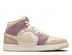 Nike Jordan 1 Sneakersy damskie. Brązowe obuwie sportowe damskie Nike, bez zapięcia. Za 429.99 zł.