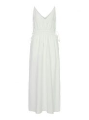 YAS Sukienka letnia Dazly 26037101 Biały Regular Fit. Białe sukienki damskie YAS, bez wzorów, z wiskozy, bez ramiączek. Za 259.99 zł.