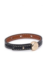 Tory Burch Bransoletka 181796 Czarny. Czarne bransoletki damskie Tory Burch. Za 834.99 zł.