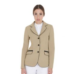 Kurtka do jazdy konnej w tkaninie technicznej dla kobiet Equestro. Brązowe kurtki damskie EQUESTRO, l, bez wzorów, z materiału, bez kaptura. Za 536.90 zł.
