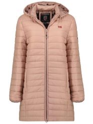 Geographical Norway Płaszcz pikowany "Atika" w kolorze szaroróżowym rozmiar: S. Różowe płaszcze damskie Geographical Norway, s, bez wzorów, bez kaptura. Za 171.28 zł.