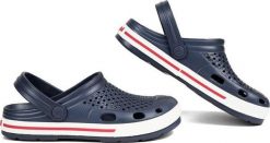 Klapki damskie Coqui Lindo. Niebieskie klapki damskie Coqui, bez wzorów, z materiału, bez obcasa, bez zapięcia. Za 134.99 zł.