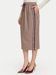 Liu Jo Sport Spódnica midi TF6151 T692A Brązowy jasny Regular Fit. Brązowe spódnice damskie Liu Jo Sport, l, bez wzorów, z syntetyku, sportowe, midi. Za 649.99 zł.
