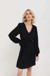 SUKIENKA PAMELA CZARNA S - Flawless. Czarne sukienki damskie Flawless, bez wzorów, z wiskozy, eleganckie, bez ramiączek. Za 307.50 zł.
