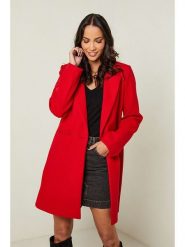 L'armoire de Suzette Płaszcz przejściowy w kolorze czerwonym rozmiar: 42. Czerwone płaszcze damskie L'armoire de Suzette, l, bez wzorów, z wełny, bez kaptura. Za 219.45 zł.