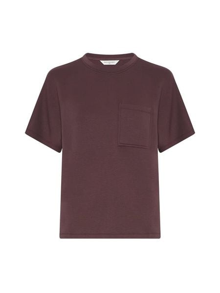 MOSS COPENHAGEN Koszulka "Harissa Ima" w kolorze fioletowym rozmiar: S/M. Różowe koszulki damskie Moss Copenhagen, m, bez wzorów, z wiskozy, bez kołnierzyka, bez ramiączek. Za 118.84 zł.