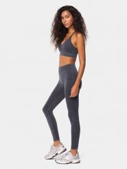 Carpatree Legginsy sportowe "Marble Story" w kolorze antracytowym rozmiar: L. Czarne legginsy damskie Carpatree, l, bez wzorów. Za 83.45 zł.