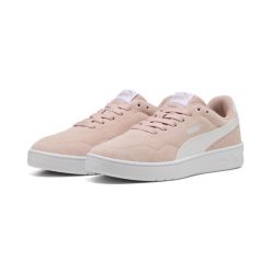 Damskie sneakersy Court Lally z zamszu PUMA. Białe obuwie sportowe damskie Puma, bez zapięcia, trekkingowe. Za 259.00 zł.
