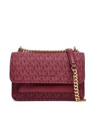MICHAEL Michael Kors Torebka Claire 32R5GC7C1V Bordowy. Czerwone torebki wieczorowe damskie MICHAEL Michael Kors, bez wzorów, ze skóry, bez dodatków. Za 809.99 zł.