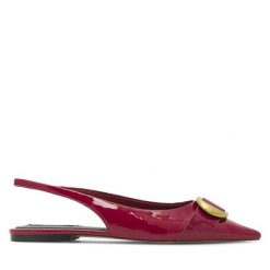 Baleriny Nine West. Czerwone balerinki damskie Nine West, bez wzorów. Za 119.99 zł.