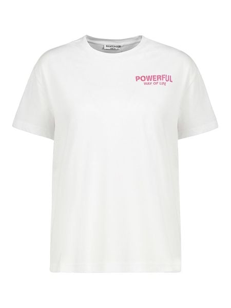 Eight2Nine Koszulka w kolorze białym rozmiar: L. Białe koszulki damskie Eight2Nine, l, bez wzorów, z bawełny, bez kołnierzyka, bez ramiączek. Za 43.99 zł.