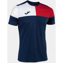 Joma Koszulka Sportowa Crew 4XS – Navy/Czerwony/Biały, 100% poliester. Białe koszulki sportowe damskie Joma, xs, bez wzorów, z poliesteru, bez ramiączek, na fitness i siłownię. Za 160.99 zł.