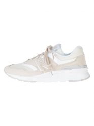 New Balance Skórzane sneakersy w kolorze kremowym rozmiar: 41,5. Brązowe obuwie sportowe damskie New Balance, bez zapięcia. Za 289.88 zł.