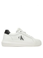 Calvin Klein Jeans Sneakersy YW0YW01872 Biały. Białe obuwie sportowe damskie Calvin Klein Jeans, z jeansu, bez zapięcia. Za 359.99 zł.