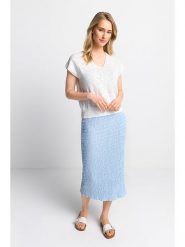 Rich & Royal Sweter w kolorze białym rozmiar: XL. Białe swetry klasyczne damskie Rich & Royal, xl, ze splotem, bez kołnierzyka. Za 171.28 zł.