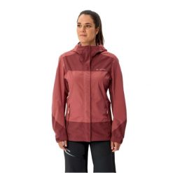 Kurtka trekkingowa damska Vaude Neyland 2,5L z membraną. Czerwone kurtki damskie Vaude, l, bez wzorów, z poliesteru, z kapturem. W wyprzedaży za 569.00 zł.