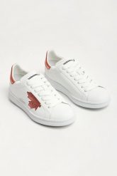 Sneakersy damskie skórzane DSQUARED2. Obuwie sportowe damskie Dsquared2, bez zapięcia. W wyprzedaży za 1,435.85 zł.