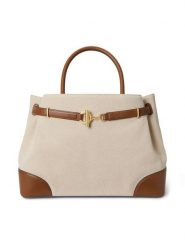 LAUREN RALPH LAUREN Torebka 431P04296005 Beżowy. Brązowe torebki klasyczne damskie Lauren Ralph Lauren, z materiału, bez dodatków. Za 2,198.99 zł.