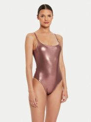 Guess Strój kąpielowy E4YJ11 KCDG0 Brązowy. Brązowe stroje jednoczęściowe Guess, z aplikacjami, z syntetyku. Za 289.99 zł.
