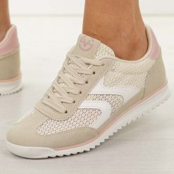 Beżowe sportowe półbuty damskie Vinceza 11675. Brązowe obuwie sportowe casual damskie VINCEZA, z dresówki. Za 149.00 zł.