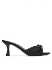 Guess Klapki FLJDI2 FAL03 Czarny. Czarne klapki damskie Guess, z aplikacjami, z materiału, bez obcasa, bez zapięcia. Za 471.99 zł.