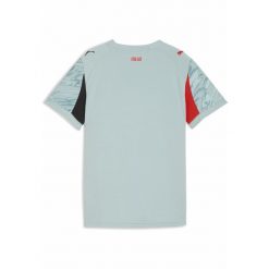Młodzieżowa koszulka bramkarska AC Milan 25/26 PUMA. Czerwona bluzki damskie Puma, m, bez wzorów, z tkaniny, bez kołnierzyka, bez ramiączek. Za 349.00 zł.