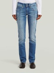 G-Star Dżinsy - Slim fit - w kolorze niebieskim rozmiar: W31/L32. Niebieskie jeansy damskie G-Star. Za 197.63 zł.
