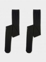Rajstopy 30 DEN 2 pack - czarny. Czarne rajstopy Sinsay, bez wzorów. Za 19.99 zł.