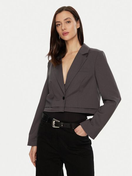 ONLY Marynarka Lalana 15334248 Szary Boxy Fit. Szare marynarki i żakiety damskie Only, bez wzorów, z syntetyku. Za 129.99 zł.