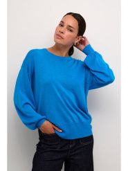 Kaffe Sweter "Ankra" w kolorze błękitnym rozmiar: M. Niebieskie swetry klasyczne damskie Kaffe, m, bez kołnierzyka. Za 96.83 zł.