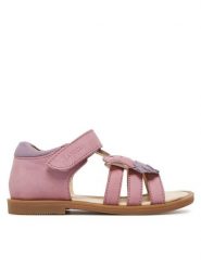 Lasocki Kids Sandały HAPPY CI12-2644-11 Fioletowy. Fioletowe sandały dziewczęce Lasocki Kids, z nubiku, bez obcasa, bez zapięcia. Za 119.99 zł.