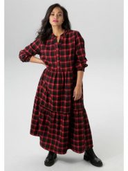 Aniston Sukienka w kolorze czerwono-czarnym rozmiar: 46. Czarne sukienki damskie Aniston, bez wzorów, bez ramiączek. Za 91.56 zł.