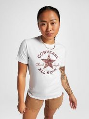 Converse Koszulka w kolorze białym rozmiar: XXL. Białe bluzki damskie Converse, xxl, bez wzorów, bez kołnierzyka, bez ramiączek. Za 96.60 zł.