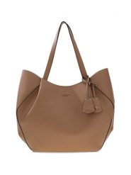 Guess Torebka 178389 Beżowy. Brązowe shopper bag Guess, z aplikacjami, bez dodatków. Za 714.99 zł.