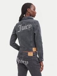 Juicy Couture Kurtka jeansowa JCDIJ126957 Szary Regular Fit. Szare kurtki damskie Juicy Couture, m, bez wzorów, z bawełny, bez kaptura. Za 549.99 zł.