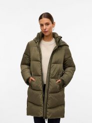Vero Moda Kurtka pikowana w kolorze khaki rozmiar: XS. Brązowe kurtki damskie Vero Moda, xs, bez wzorów, bez kaptura. Za 215.21 zł.