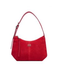 Tommy Jeans Torebka Tjw Slouchy Suede Shoulder Bag AW0AW18859 Czerwony. Czerwone torebki klasyczne damskie Tommy Jeans, z jeansu, bez dodatków. Za 649.99 zł.