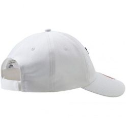 Bawełniana Czapka Z Daszkiem Essential Big Cat. Białe czapki z daszkiem damskie Puma, bez wzorów, z bawełny. Za 71.99 zł.