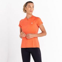 Koszulka rowerowa dla kobiet Dare 2B DWT636. Brązowe koszulki damskie Dare 2b, s, bez wzorów, bez kołnierzyka, bez ramiączek. W wyprzedaży za 59.99 zł.