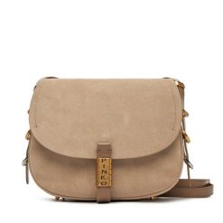 Torebka PINKO. Brązowe listonoszki damskie Pinko, bez wzorów, bez dodatków. Za 1,229.00 zł.