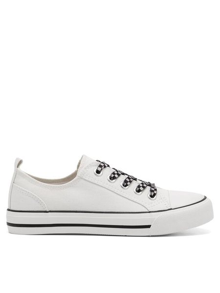 DeeZee Trampki CSS20377-13 Biały. Białe trampki dziewczęce DeeZee, bez wzorów, z materiału, bez zapięcia. Za 79.99 zł.