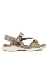 Keen Sandały Leiki Open-Toe 1031818 Beżowy. Brązowe sandały damskie Keen, bez wzorów, z materiału, z otwartym noskiem, bez obcasa, na płaskiej podeszwie, bez zapięcia. Za 449.99 zł.