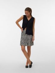 Vero Moda Spódnica w kolorze beżowo-czarnym rozmiar: L. Brązowe spódnice damskie Vero Moda, na imprezę, l, bez wzorów, z wiskozy, klasyczne, mini. Za 83.03 zł.