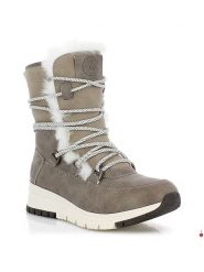 Kimberfeel Kozaki zimowe "Alyssia" w kolorze szarym rozmiar: 39. Szare kozaki damskie Kimberfeel, na zimę, z materiału, bez obcasa, bez zapięcia. Za 221.36 zł.