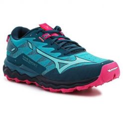 Buty do biegania damskie Mizuno Wave Daichi 7. Niebieskie obuwie sportowe damskie Mizuno, z gumy, bez zapięcia, do biegania, mizuno wave. Za 589.00 zł.