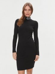 Guess Sukienka codzienna Giulia V4RK01 MC04N Czarny Slim Fit. Czarne sukienki damskie Guess, z aplikacjami, z syntetyku, bez ramiączek. Za 429.99 zł.