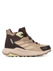 Adidas Trekkingi Terrex Anylander Leather Mid Climaproof Hiking Shoes KJ6790 Brązowy. Brązowe obuwie trekkingowe damskie Adidas, bez zapięcia. Za 479.99 zł.