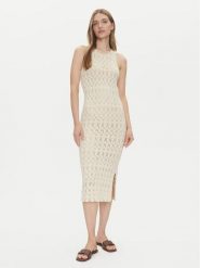 Vero Moda Sukienka letnia Fabienne 10317250 Beżowy Slim Fit. Brązowe sukienki damskie Vero Moda, bez wzorów, z bawełny, bez ramiączek. Za 139.99 zł.