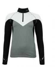 Peak Mountain Koszulka funkcyjna "Antor" w kolorze szarym rozmiar: XL. Szare koszulki damskie Peak Mountain, xl, bez wzorów, z materiału, bez kołnierzyka, bez ramiączek. Za 96.60 zł.